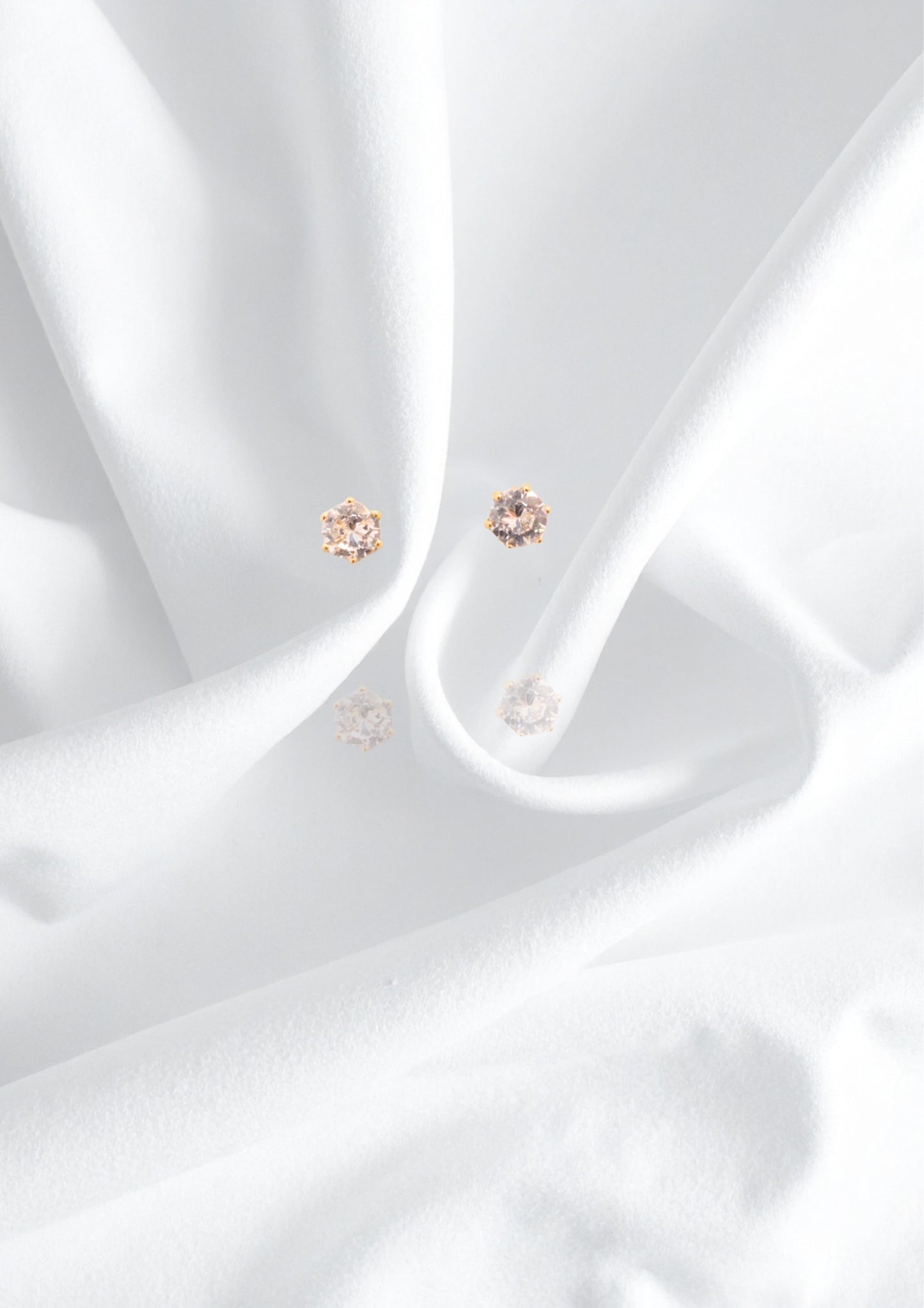 Boucles d’oreilles Eva - Blanc mini